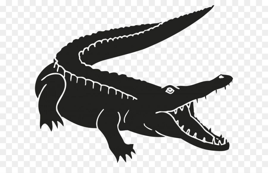 Black and White Alligator Logo - Crocodile Alligators Adhesive Sticker Animal png