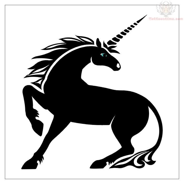 Unicorn Black and White Logo - Unicorn Black And White Tattoo