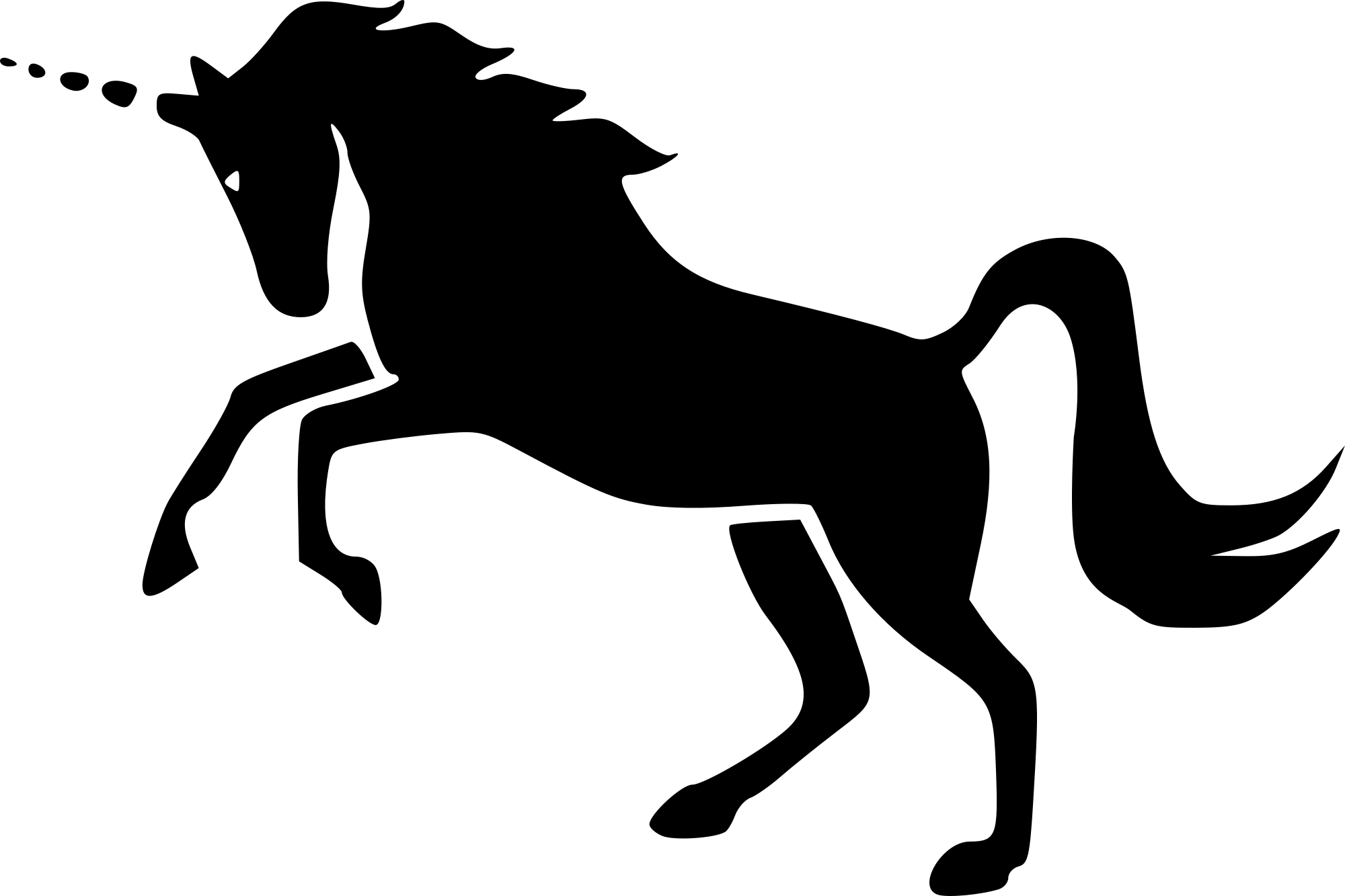 Unicorn Black and White Logo - File:Invisible Pink Unicorn black.svg - Wikimedia Commons