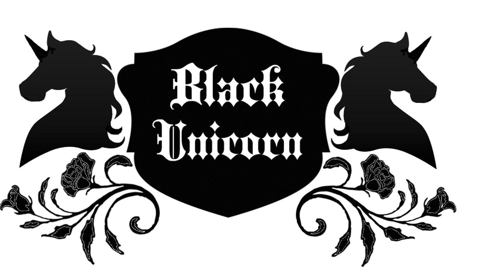 Unicorn Black and White Logo - Black Unicorn Alternative Subscription Box by Mary Jane Morgan