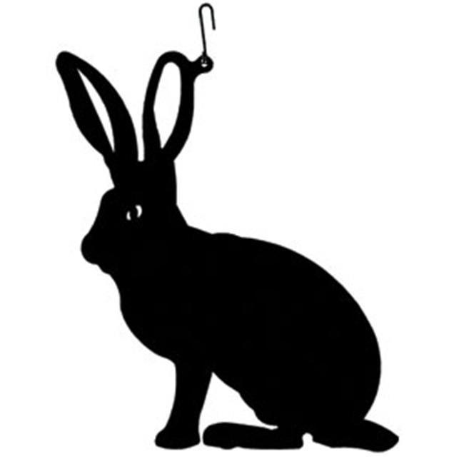Bunny Silhouette Logo - Village Wrought Iron HOS-67 Rabbit-Bunny Silhouette Decoration