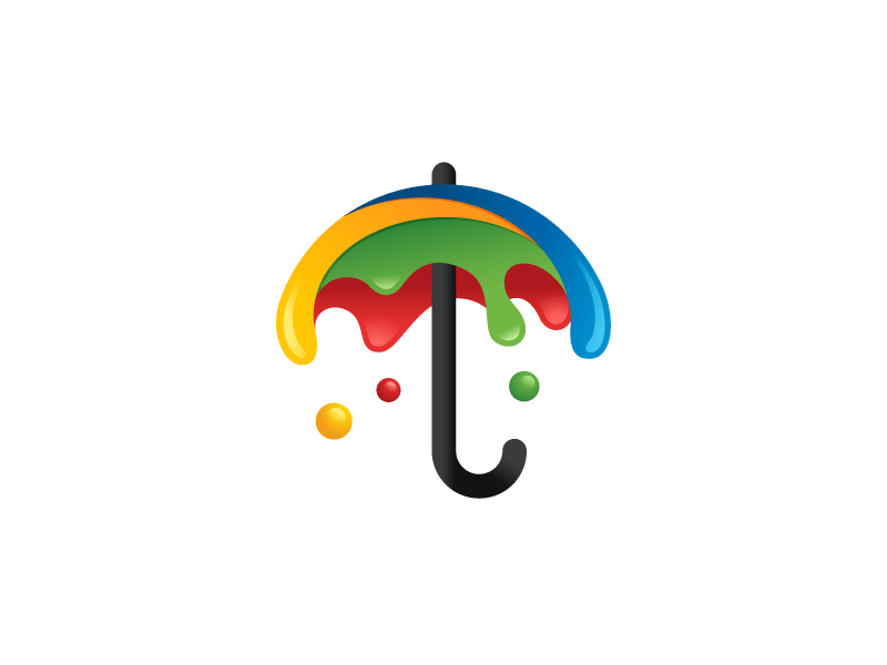 Drip Paint Logo - Umbrella + Dripping Paint by Alfrey Davilla. vaneltia. Dribbble