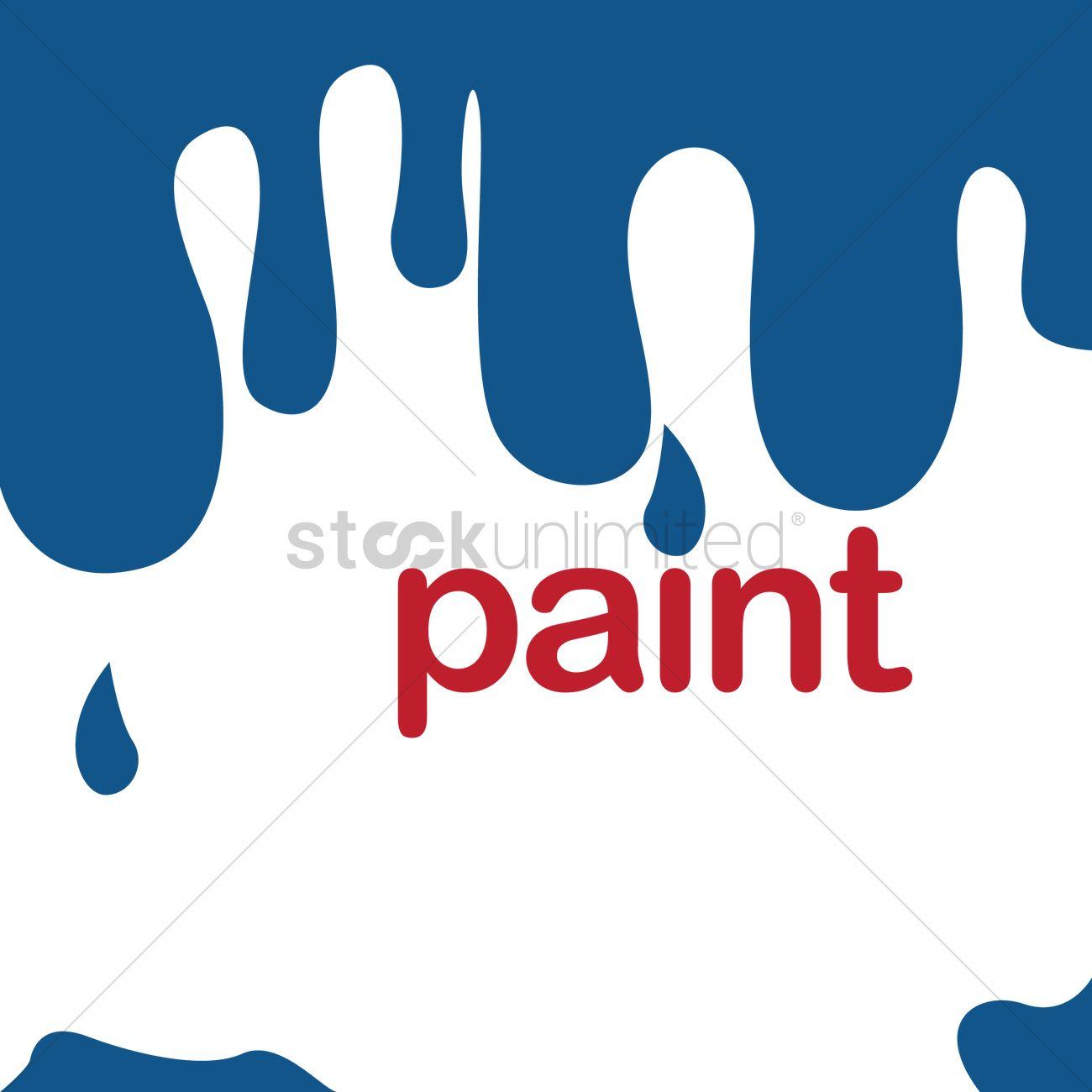 Drip Paint Logo - Dripping paint background with text Vector Image - 1539441 ...