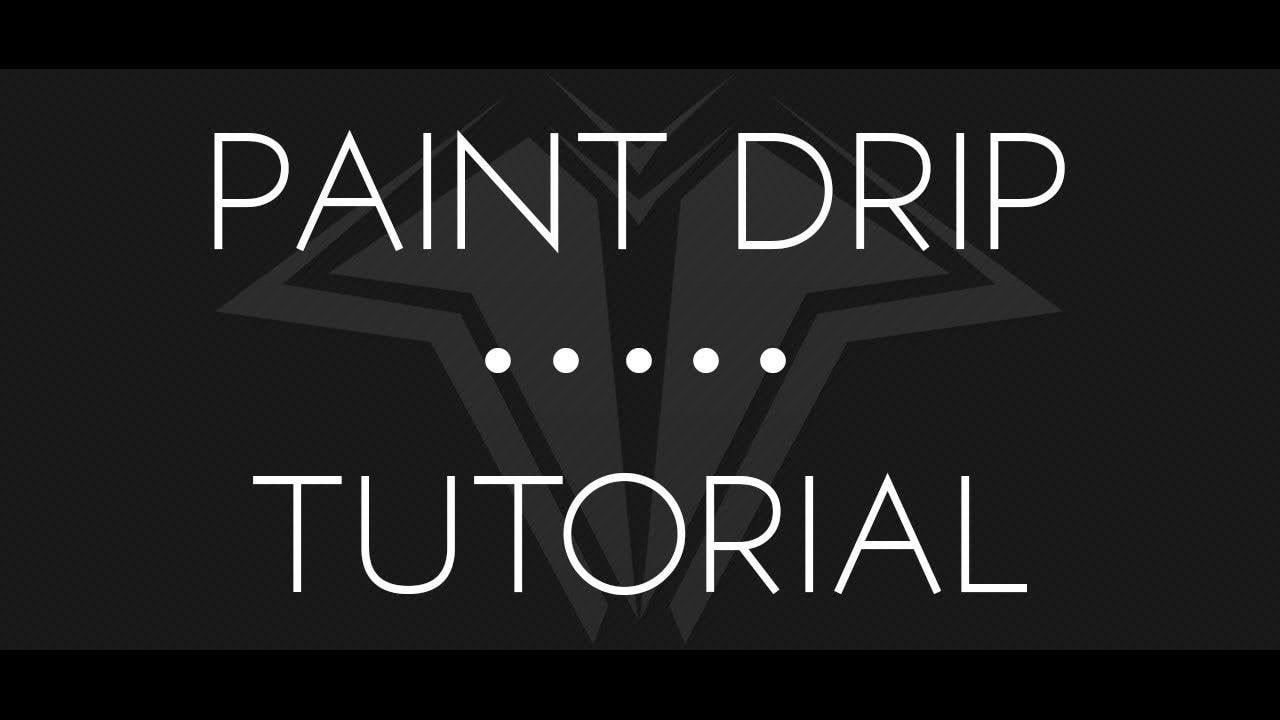 Drip Paint Logo - Paint drip effect