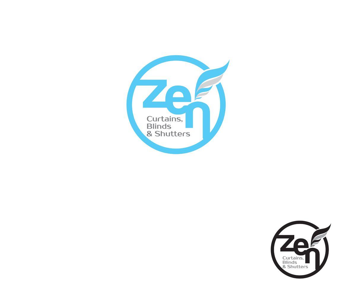 Feminine Zen Logo - Modern, Feminine, Store Logo Design for Zen Curtains & Blinds