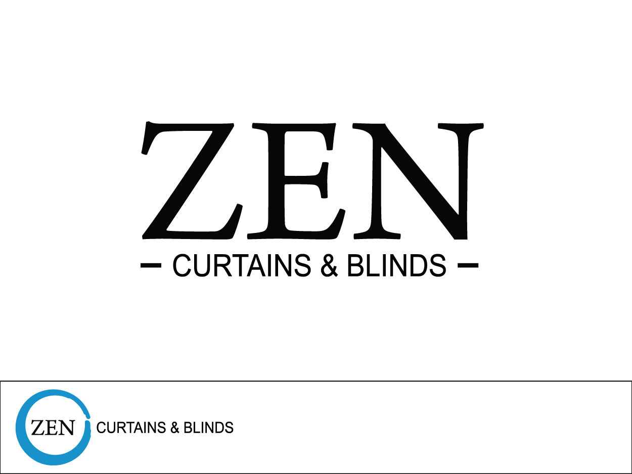 Feminine Zen Logo - Modern, Feminine, Store Logo Design for Zen Curtains & Blinds