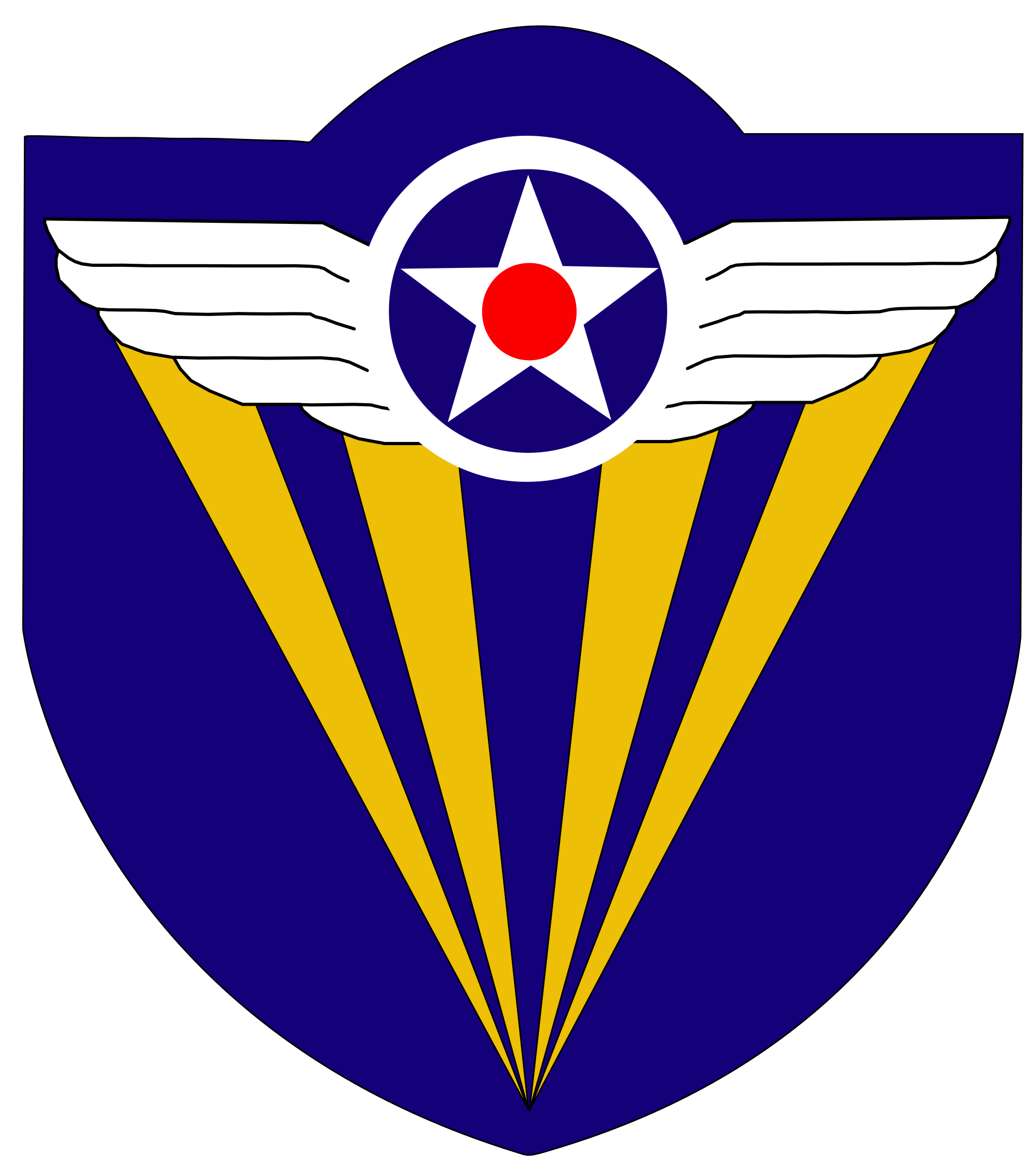 U.S. Army Air Force Logo - File:Fourth Air Force - Emblem (World War II).svg - Wikimedia Commons