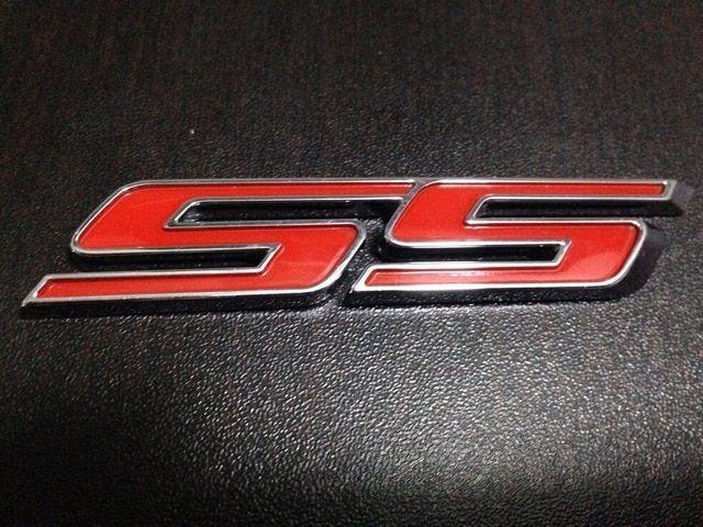 Red Camaro Logo - 2015 Camaro Rear Trunk OEM SS Emblem red Letters & Chrome Trim