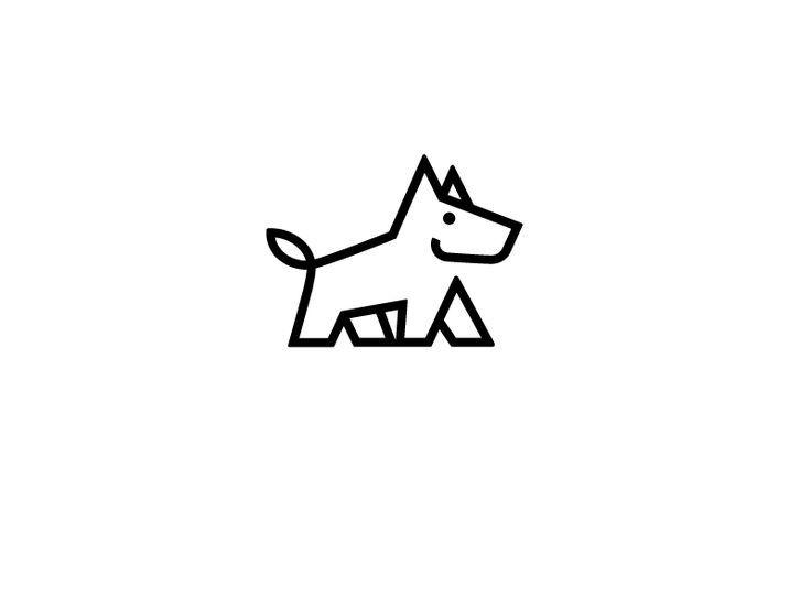 Pet Logo - Doggy | Pet Logos | Dog logo design, Line art design, Dog logo