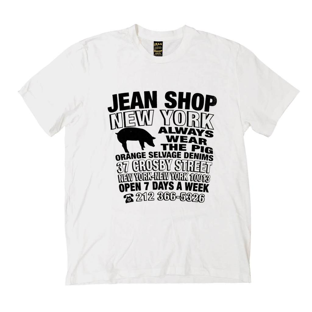 Jean Shop Logo - Slub Logo Tee, Always Wear the Pig. Jean Shop NYC
