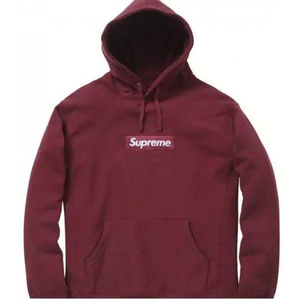 Wine Colored Logo - NEW! Supreme Box Logo Pullover Hoodie | Buy Supreme Online