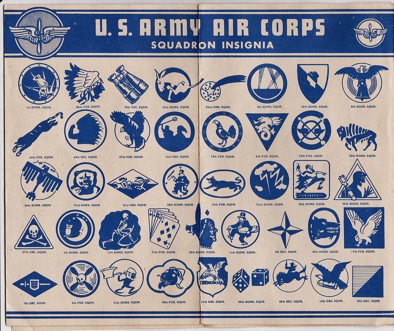 U.S. Army Air Force Logo - 1945 US Army Air Corps Squadron Insignia | Documents and Ephemera ...
