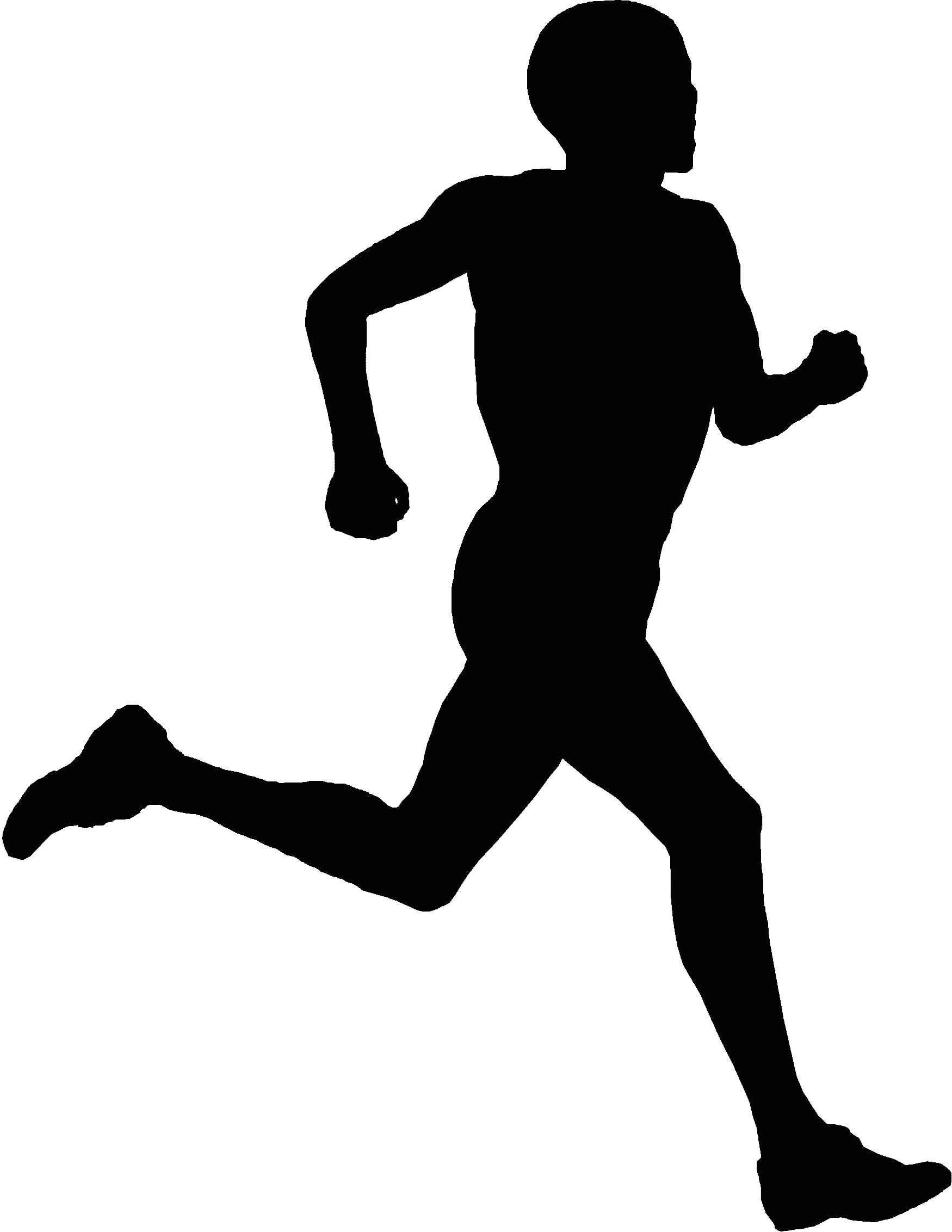 Black Man Running Logo - Running logo png 3 PNG Image