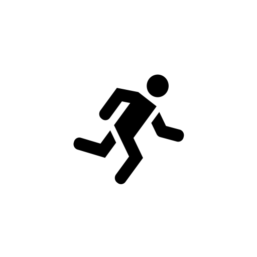 Black Man Running Logo - person, male, user, Run, people, Users, running man, Action, Man ...