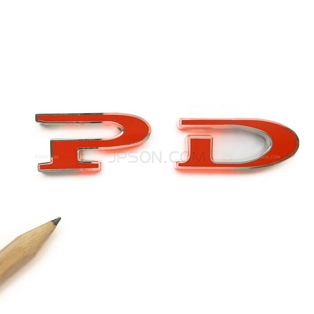 Red and Silver S Car Logo - PD 3D Car Logo Emblem Badge Sticker Chrome Letters for Tesla Model S ...