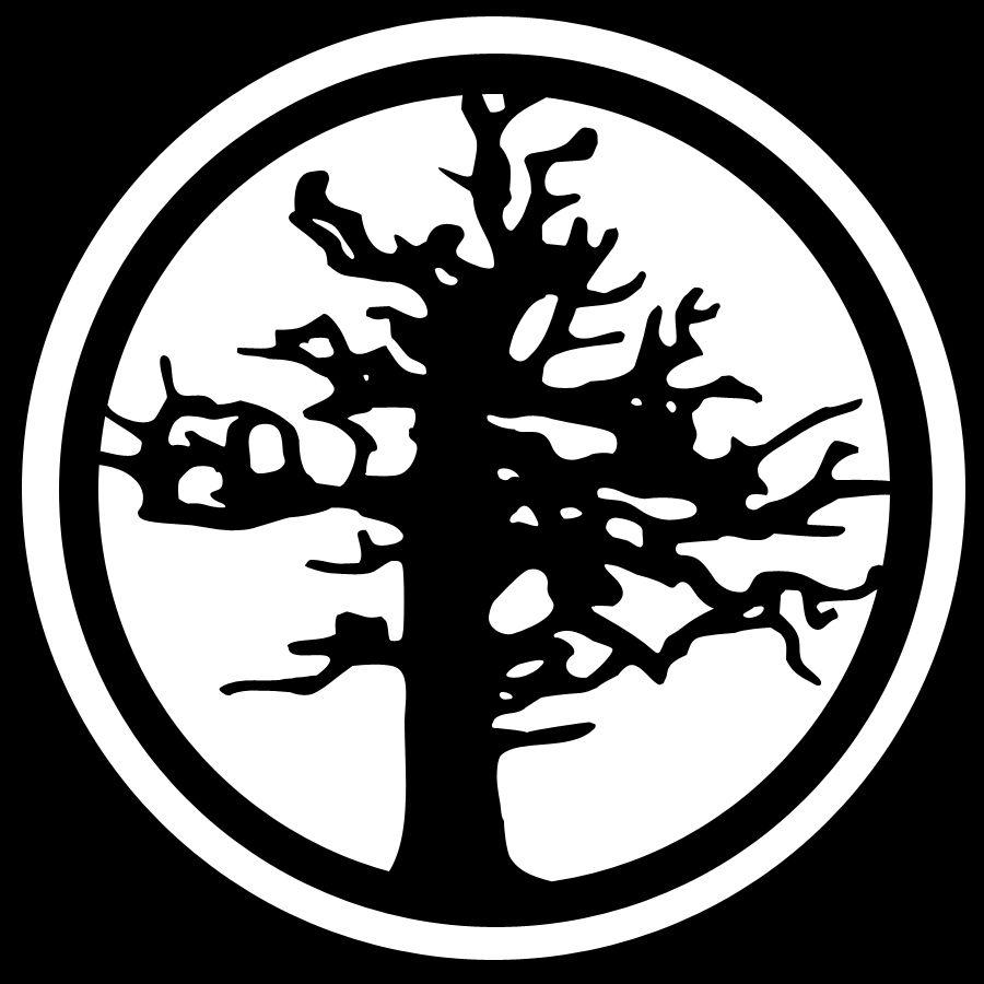 Black Tree in Circle Logo - Digital Media