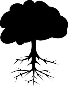 Black Tree in Circle Logo - Black Tree Clip Art clip art online