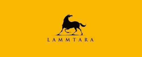 Black and Yellow Horse Logo - Lammtara Logo. Horse Logos. Logo design, Logos