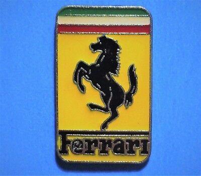 Black and Yellow Horse Logo - FERRARI Horse & Yellow Logo Emblem Lapel Pin