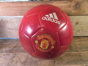 White Stripes with Red Ball Logo - ADIDAS Soccer Ball Manchester United Edition Red White Stripes Size ...