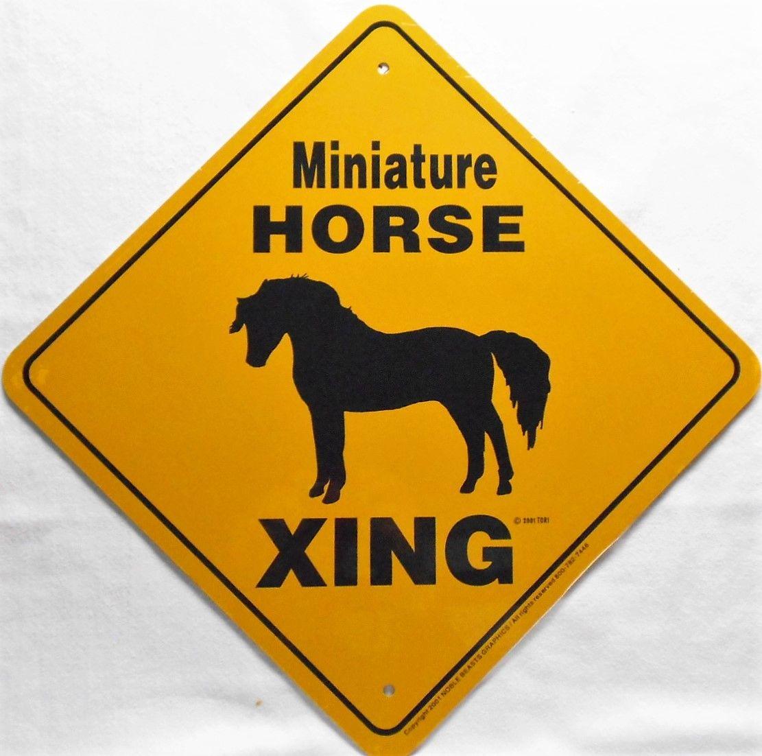 Black and Yellow Horse Logo - Miniature Horse Xing / 12