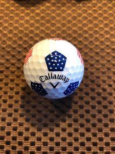 White Stripes with Red Ball Logo - GOLF BALLS-(1) CALLAWAY CHROME SOFT TRUVIS.RED/BLUE/WHITE STARS AND ...