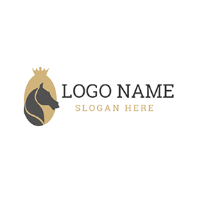 Black and Yellow Horse Logo - Free Horse Logo Designs. DesignEvo Logo Maker