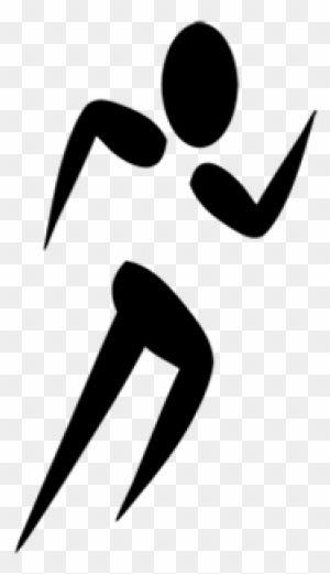 Black Man Running Logo - Jogging Sport Running Logo Clip Art Jogging White Png