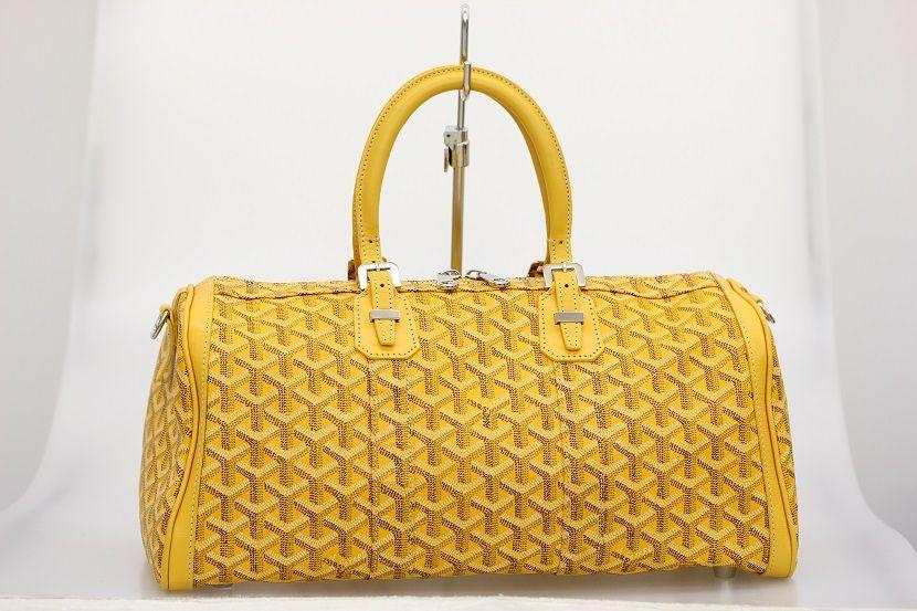 Yellow Goyard Logo - TAMA Company: Yellow Goyard GOYARD croijehl 35 herringbone handbags ...