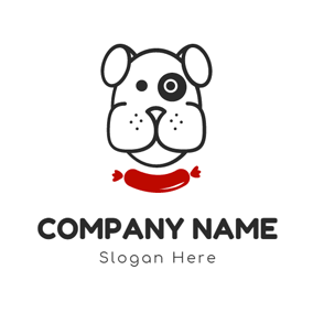 Red and White Dog Logo - Free Dog Logo Designs | DesignEvo Logo Maker