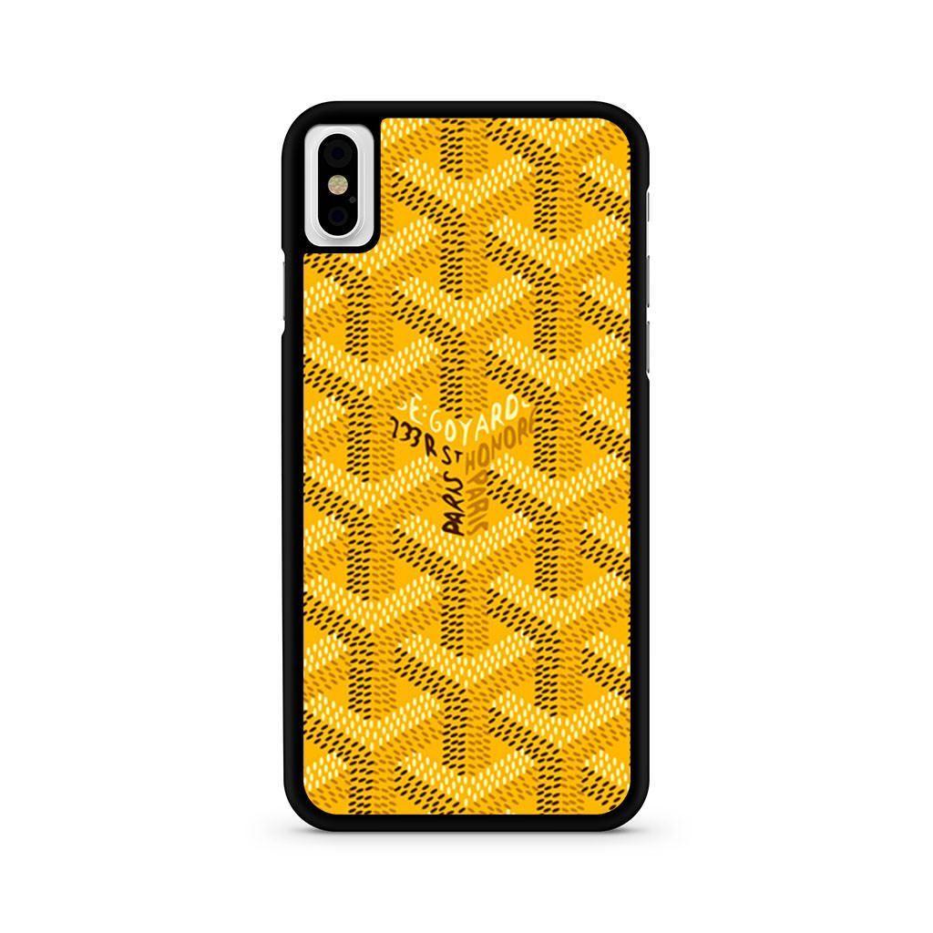 Yellow Goyard Logo - Yellow Goyard Pattern iPhone X case – minimerch