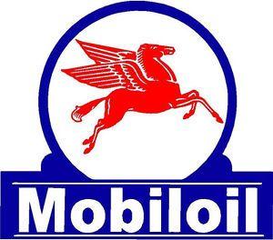 Mobil Oil Logo - MOBIL OIL VINYL DECAL STICKER (A3818) 4 INCH