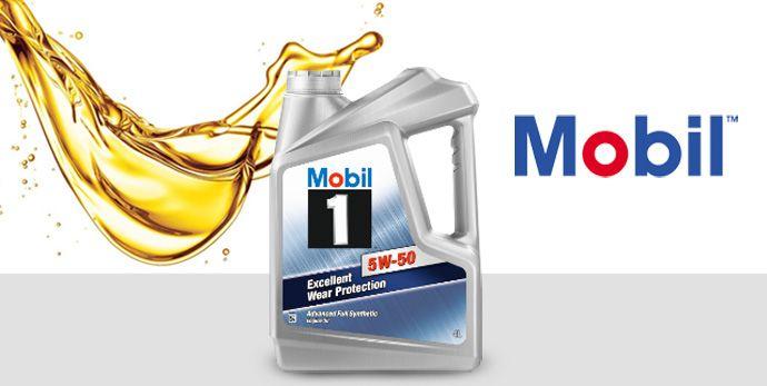 Mobil Oil Logo - 15% OFF! Mobil 1 (5W-50) 4L Advanced Full Synthetic Motor Oil ...