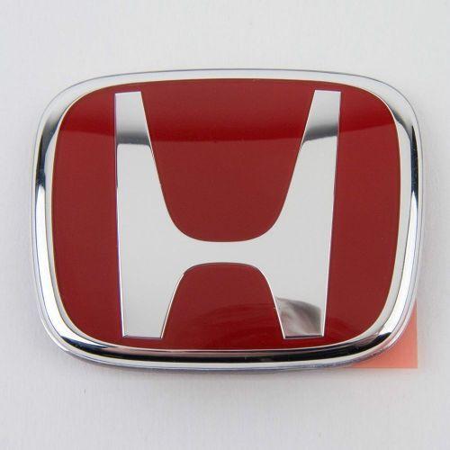 Red Honda Logo - Honda OEM 17-18 Civic Type-R Rear Red H Emblem: K Series Parts