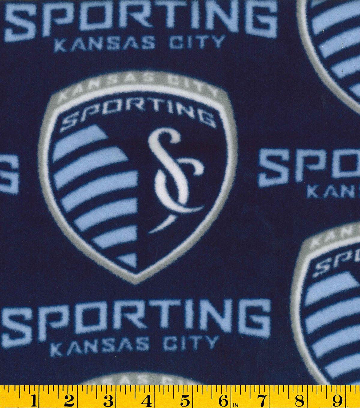 Sporting KC Logo - Sporting Kansas City MLS Fleece Fabric | JOANN