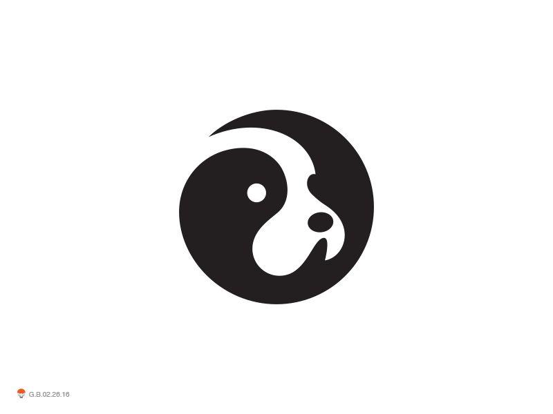 White Dog Logo - Neg Dog | Design Logos | Pinterest | Logo design, Logos and Dog logo ...