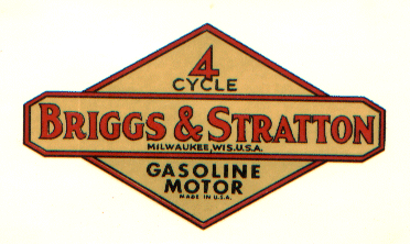 Briggs and Stratton Logo - Briggs & Stratton Decals | Classic Engines