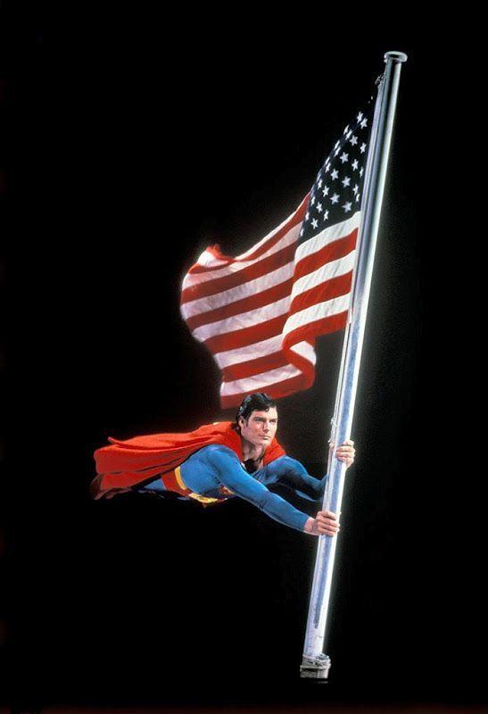 4th of July Superman Logo - Happy 4th of July! | 4th Of July | Superman, Christopher reeve ...