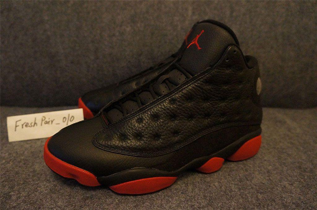 Black and Red N Logo - Air Jordan 13 Retro Black Red For Holiday 2014