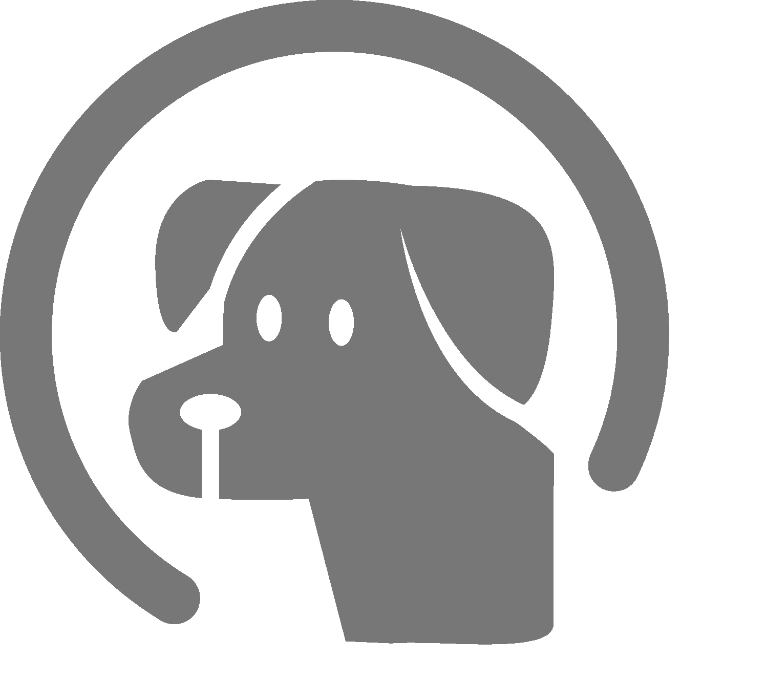White Dog Logo - The Dog Gateway