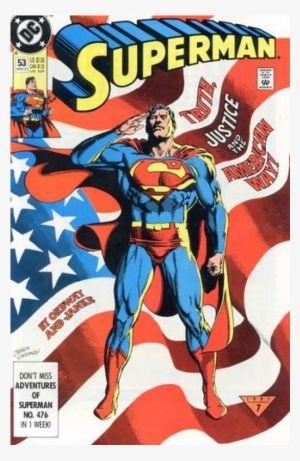 4th of July Superman Logo - Купете Comics 1991-03 Superman - Happy 4th Of July Superman ...