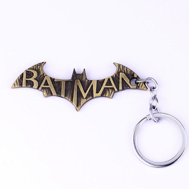 Animal Superhero Logo - The Superhero Batman Logo Keychain Pendant Keyring Hot DC Comic ...