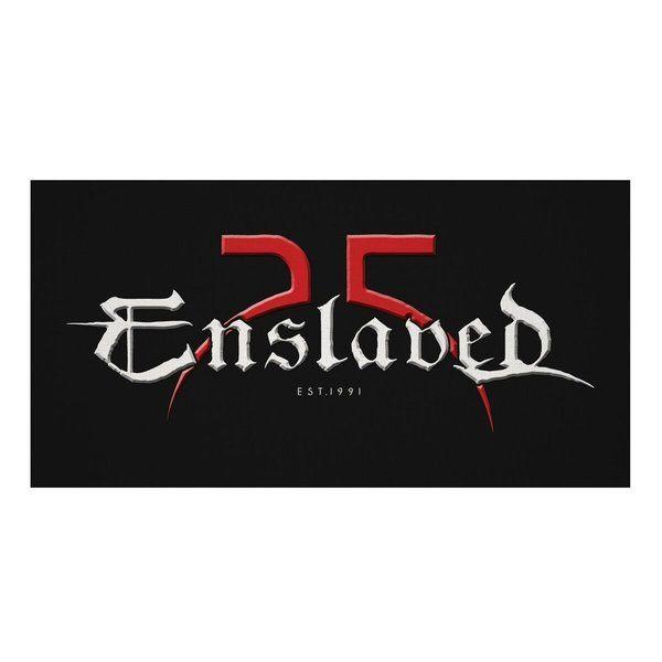 Red White Twist Logo - Enslaved - 25th Anniversary Logo Patch, 3,90 €