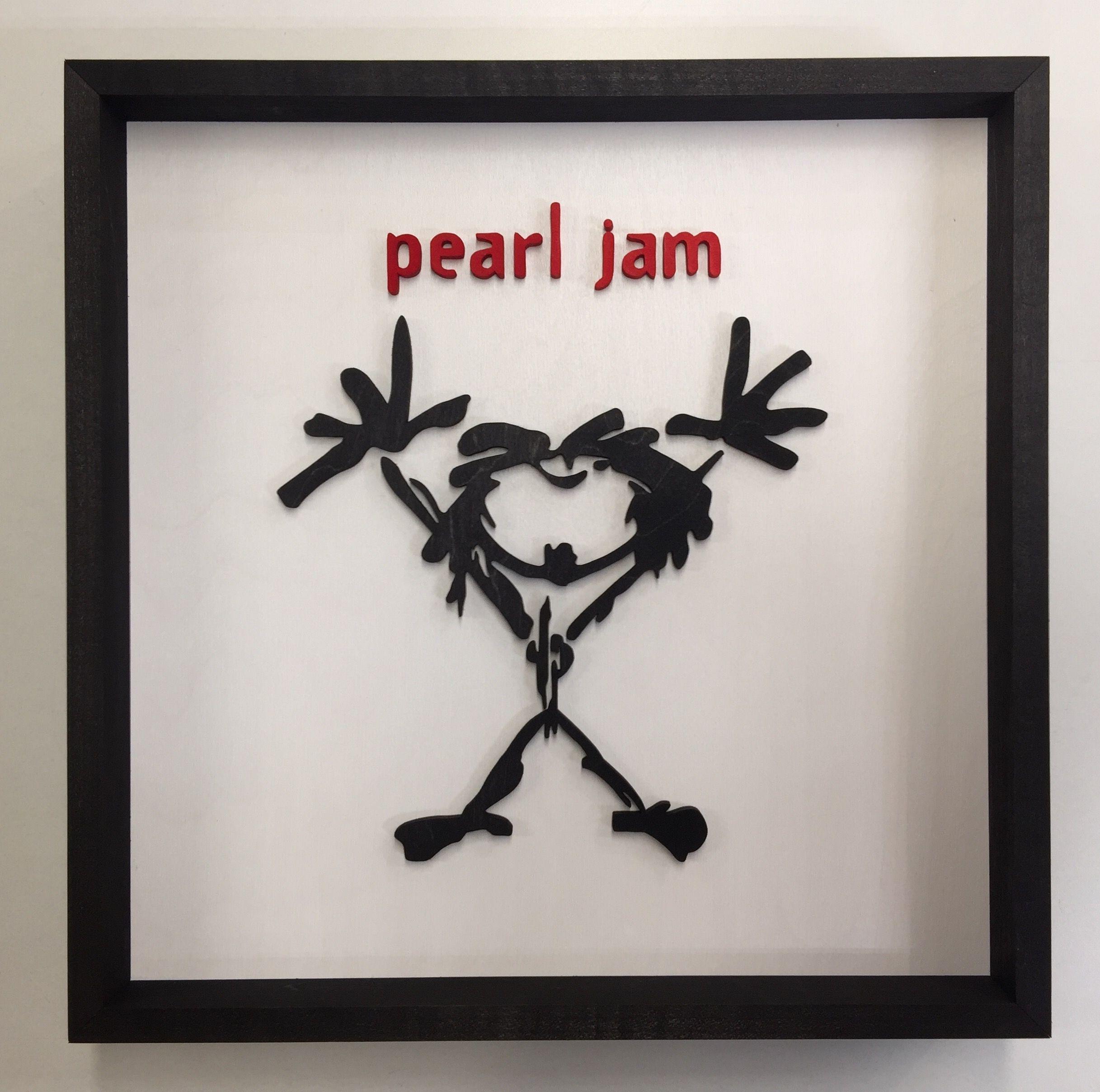 Pearl Jam Stickman Logo - Wooden Stickman Logo (Alive Guy)