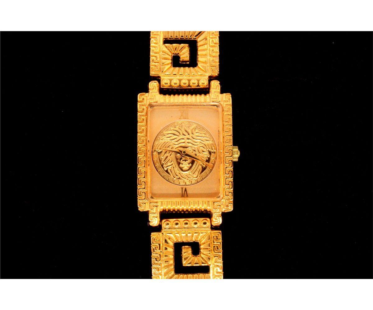 Open Square Logo - WATCH: (1) Gianni Versace Signature gold plated watch with open ...