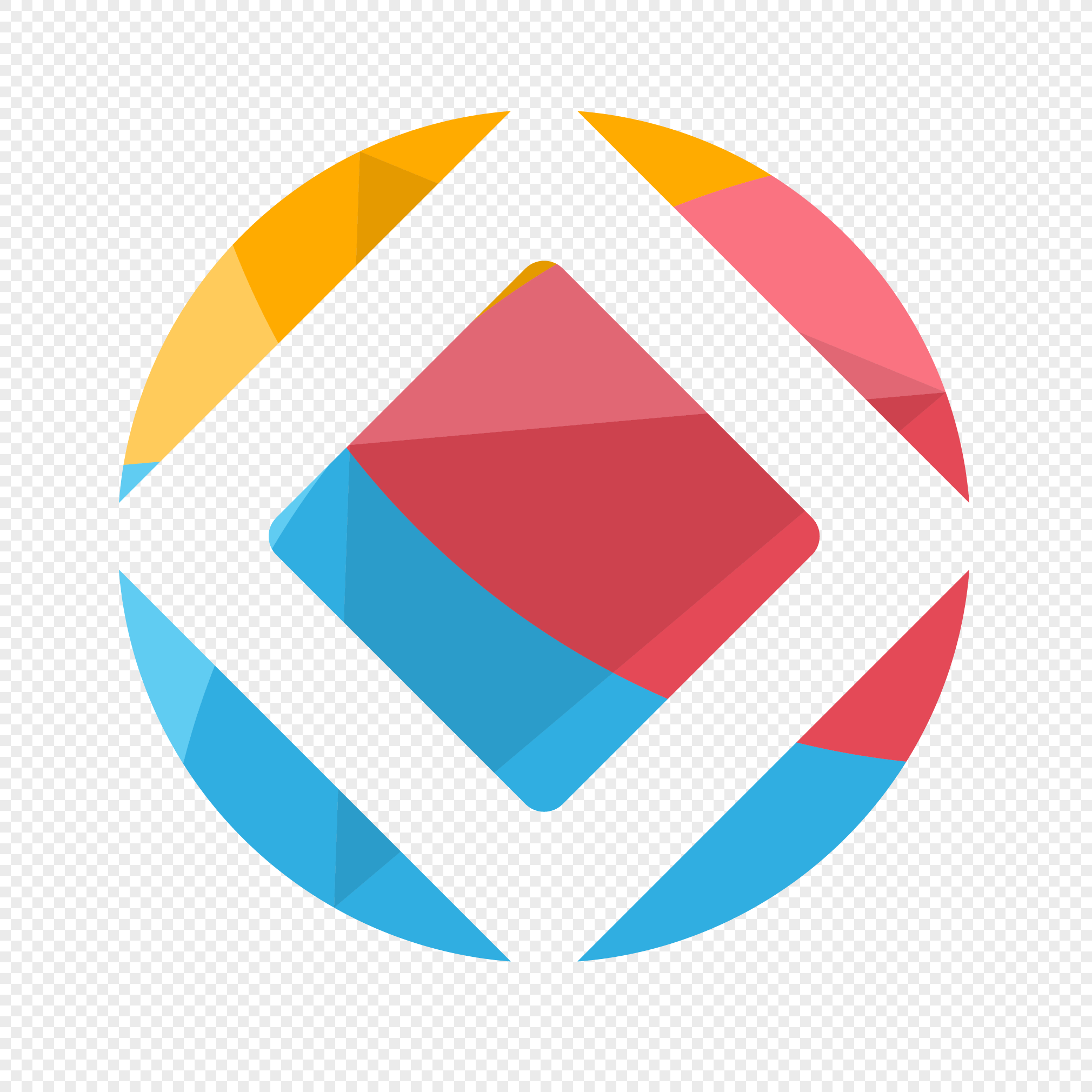 Round Square Logo - Round square geometry logo png image_picture free download
