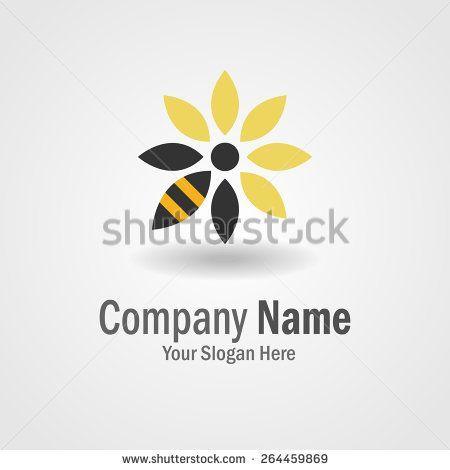 Honey Flower Logo - Bee / honeybee / flower logo for your company or business. can be ...