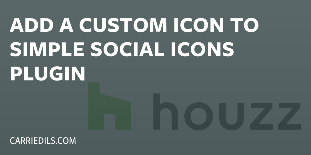 Houzz New Logo - Add Houzz Icon to Simple Social Icon Plugin