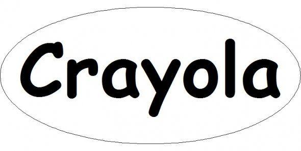 Crayons Logo - Crayola Logo Template | Fun Coloring | School ideas | Crayon costume ...