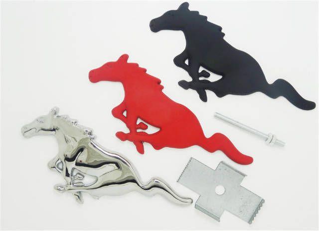 Auto Horse Logo - Online Shop Car styling 3D Horse Logo 3M glue Metal Alloy Car Auto